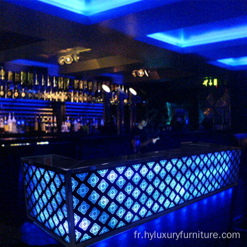 restaurant/bar table basse club comptoir de bar à LED